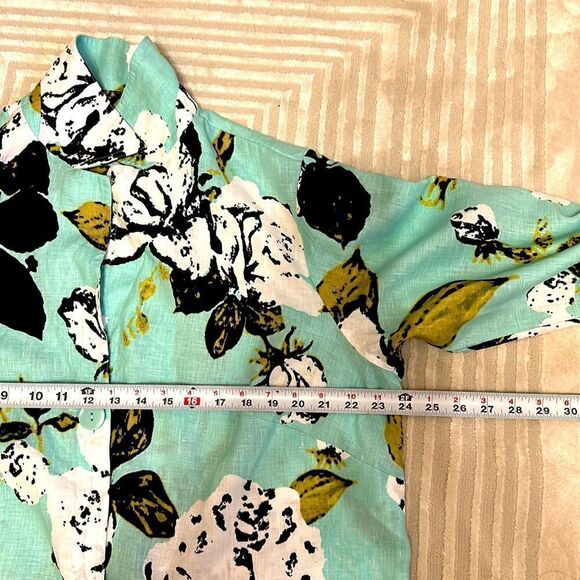 NEW jones New York women’s Linen floral one button light jacket size 1X - Picture 9 of 10